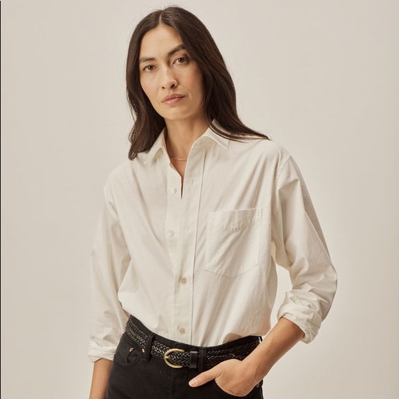 Buck Mason Tops - Buck Mason White Cotton Button Down